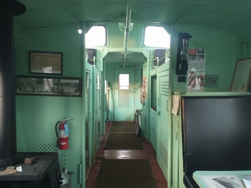 Interior of a Pennsylvania Railroad Class N8 Cabin Car